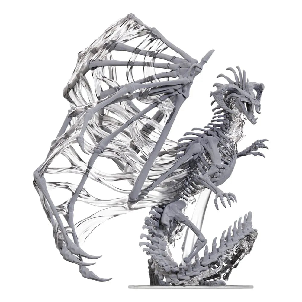 D&D Nolzur's Marvelous Miniatures Miniaturen unbemalt Black Dracolich 30 cm - Smalltinytoystore