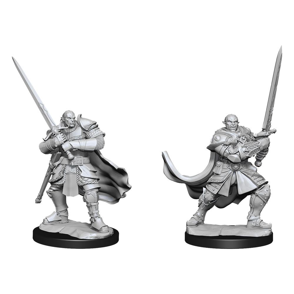 D&D Nolzur's Marvelous Miniatures Miniaturen unbemalt Half-Orc Paladin Male Umkarton (2) - Smalltinytoystore