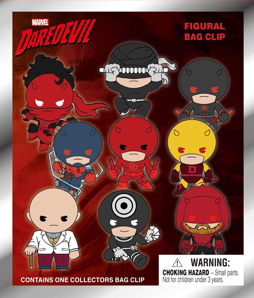 Daredevil 3D PVC-Taschenanhänger Classic Display (24) - Smalltinytoystore