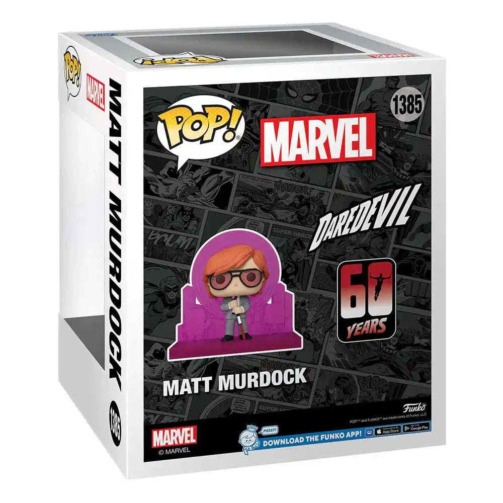 Daredevil 60th Anniversary POP! Deluxe Vinyl Figur Matt Murdock w/ Radar 13 cm - Smalltinytoystore