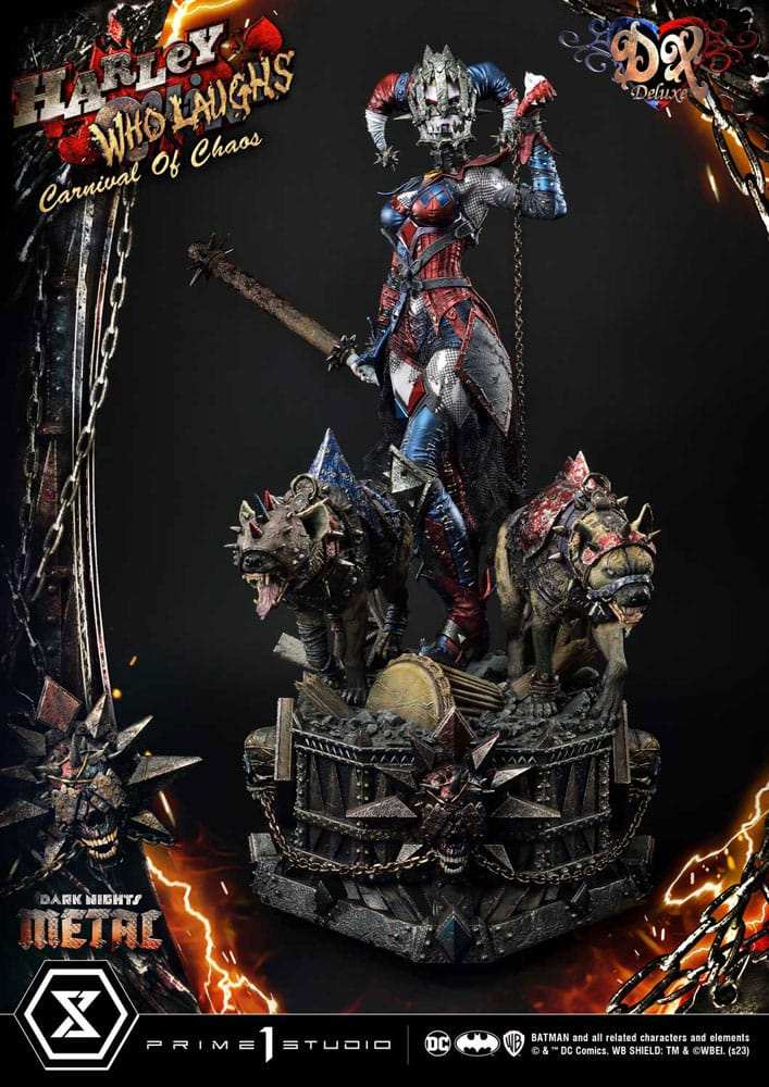 Dark Nights: Metal Museum Masterline Series Statue 1/3 Harley Quinn Who Laughs Concept Design by Caelos D`anda Deluxe Version 78 cm - Smalltinytoystore