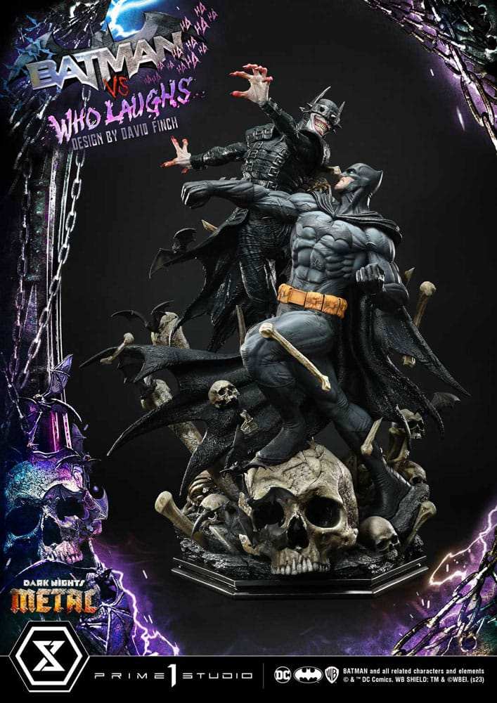 Dark Nights: Metal Ultimate Premium Masterline Series Statue 1/4 Batman VS Batman Who Laughs 67 cm - Smalltinytoystore