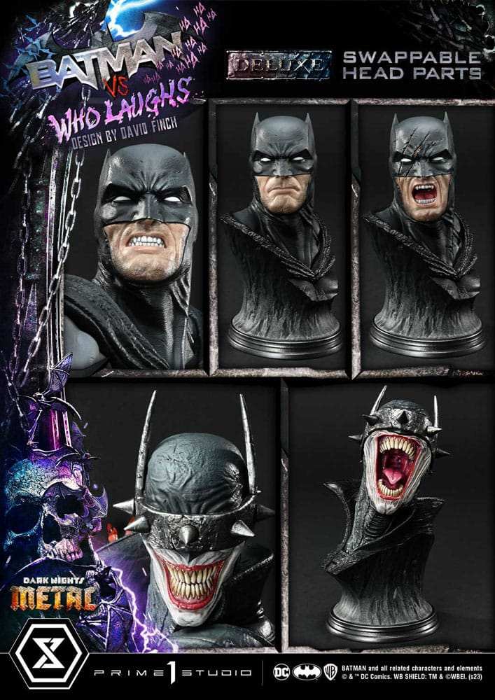 Dark Nights: Metal Ultimate Premium Masterline Series Statue 1/4 Batman VS Batman Who Laughs Deluxe Bonus Version 67 cm - Smalltinytoystore