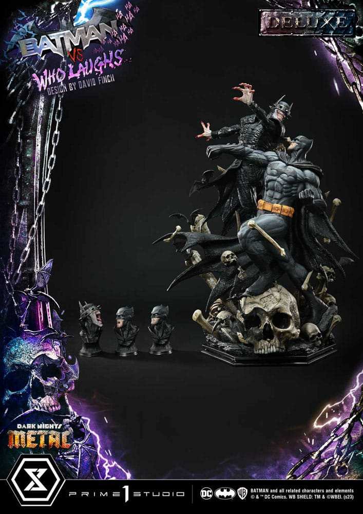 Dark Nights: Metal Ultimate Premium Masterline Series Statue 1/4 Batman VS Batman Who Laughs Deluxe Bonus Version 67 cm - Smalltinytoystore