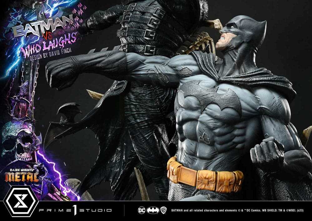 Dark Nights: Metal Ultimate Premium Masterline Series Statue 1/4 Batman VS Batman Who Laughs Deluxe Version 67 cm - Smalltinytoystore
