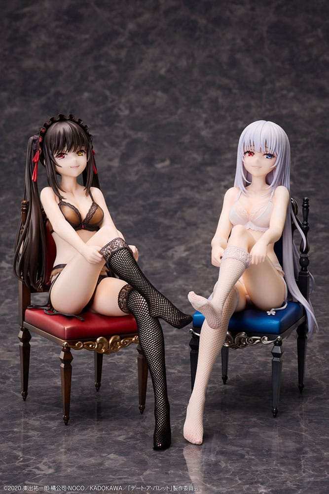 Date A Bullet PVC Statuen 1/7 Kurumi Tokisaki & White Queen 17 cm - Smalltinytoystore