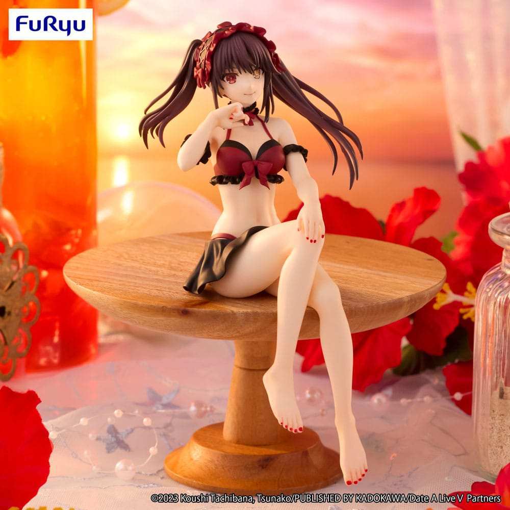 Date A Live Noodle Stopper PVC Statue Kurumi Tokisaki Swimsuit Ver. 15 cm - Smalltinytoystore