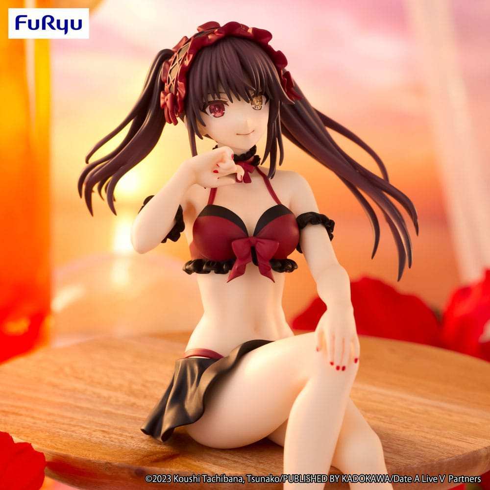 Date A Live Noodle Stopper PVC Statue Kurumi Tokisaki Swimsuit Ver. 15 cm - Smalltinytoystore
