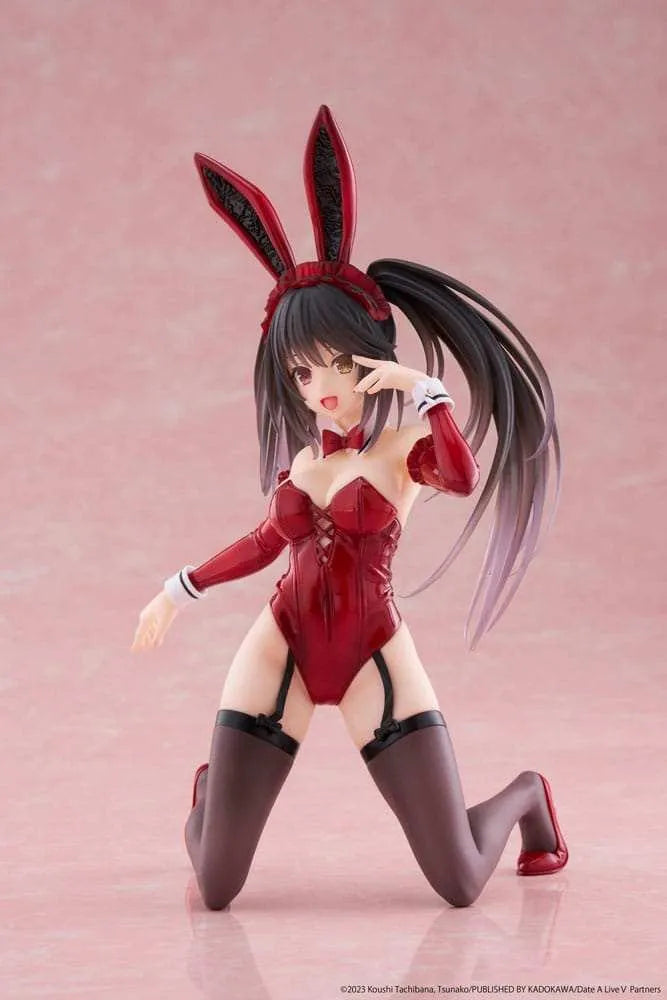 Date A Live V PVC Statue Desktop Cute Figure Kurumi Tokisaki Bunny Ver. 13 cm - Smalltinytoystore