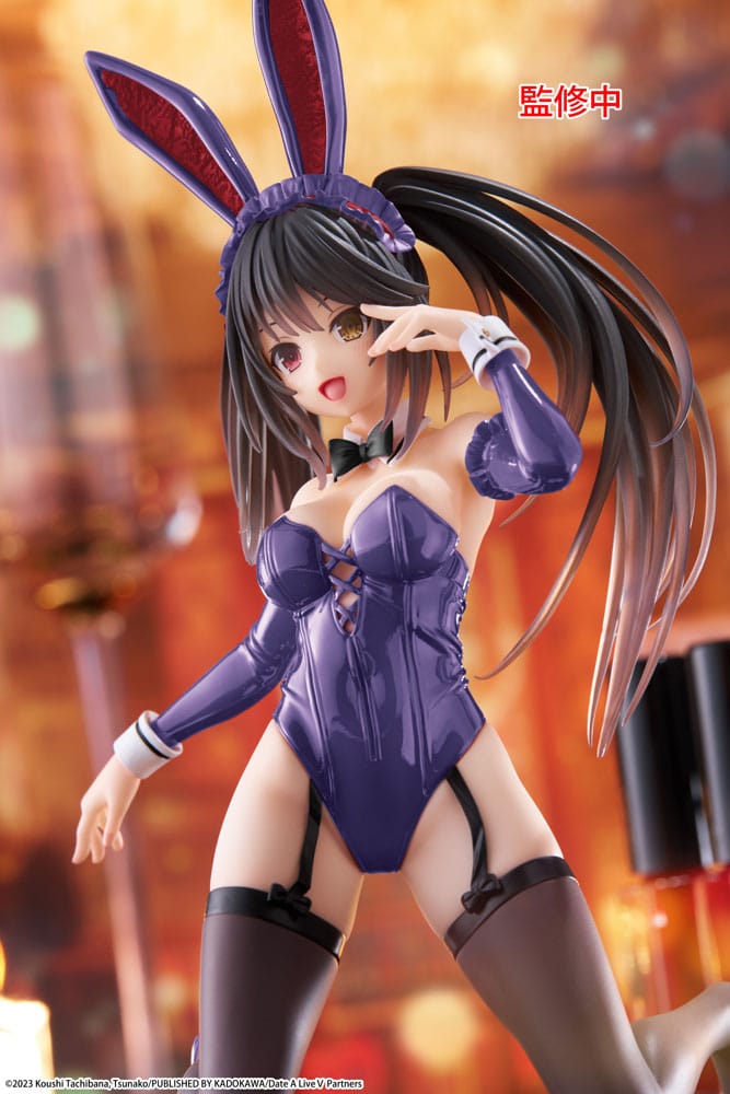 Date A Live V PVC Statue Desktop Cute Figure Kurumi Tokisaki Bunny Ver. Renewal 13 cm - Smalltinytoystore