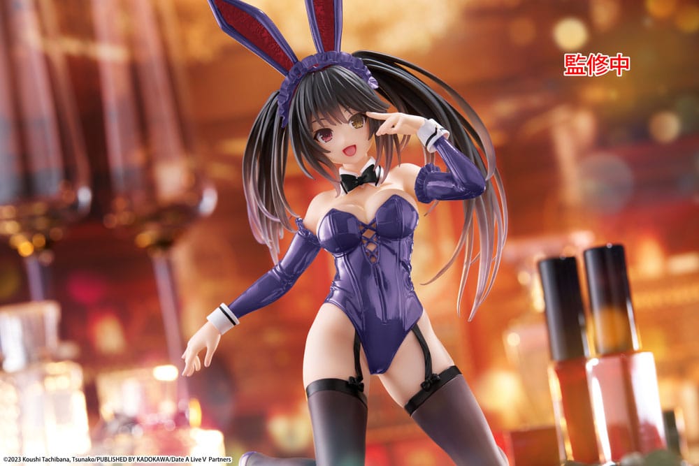 Date A Live V PVC Statue Desktop Cute Figure Kurumi Tokisaki Bunny Ver. Renewal 13 cm - Smalltinytoystore