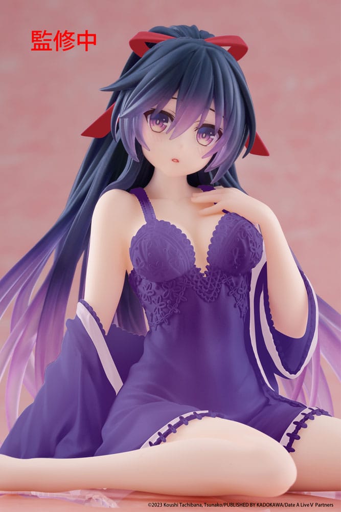 Date A Live V PVC Statue Desktop Cute Figure Tohka Yatogami Nightwear Ver. Renewal 13 cm - Smalltinytoystore