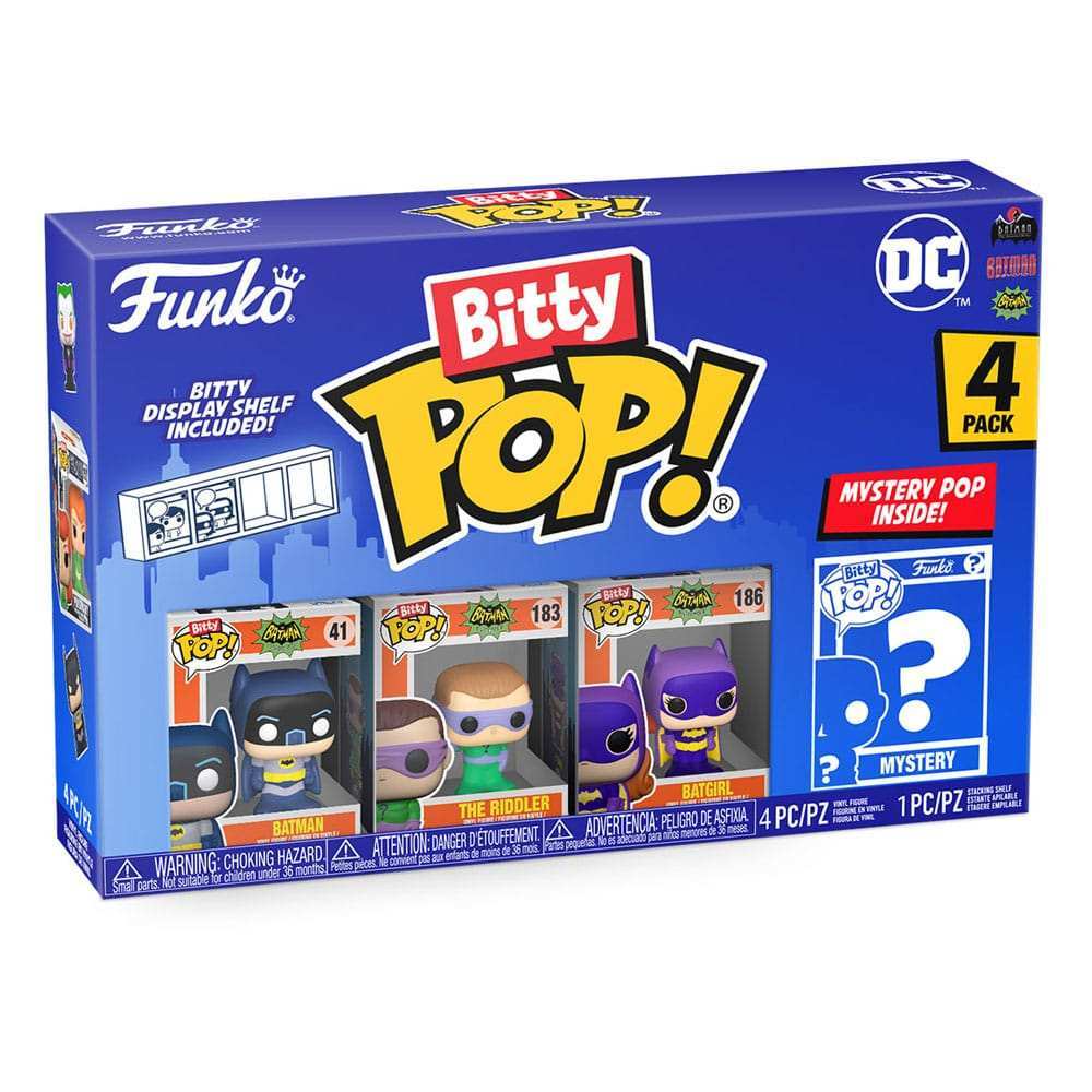 DC Bitty POP! Vinyl Figuren 4er-Pack Batman Adam West 2,5 cm - Smalltinytoystore