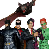 DC Build A Megafig Batman Forever Robin The Riddler Two Face (Gold Label) 4Pack + 1 - Smalltinytoystore