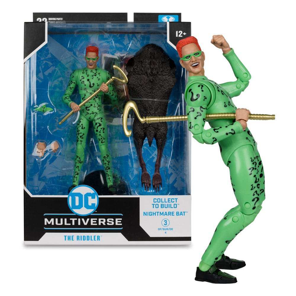 DC Build A Megafig Batman Forever Robin The Riddler Two Face (Gold Label) 4Pack + 1 - Smalltinytoystore