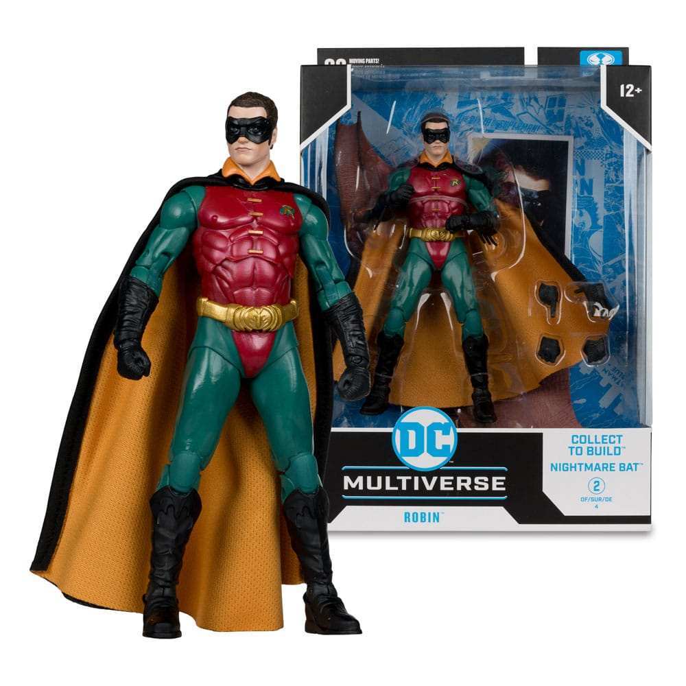 DC Build A Megafig Batman Forever Robin The Riddler Two Face (Gold Label) 4Pack + 1 - Smalltinytoystore