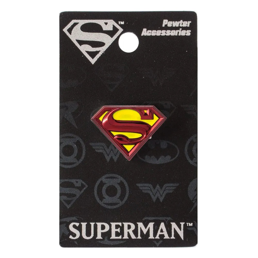 DC Comics Ansteck-Pin Superman Logo bunt - Smalltinytoystore