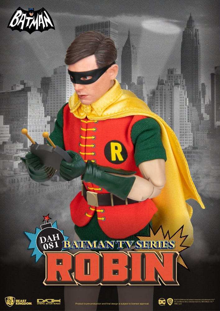 DC Comics Dynamic 8ction Heroes 1/9 Robin 66 TV Series Batman 24 cm - Smalltinytoystore