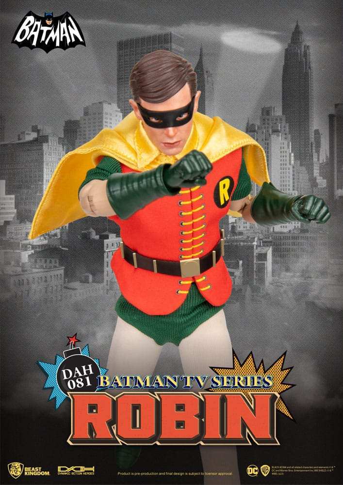 DC Comics Dynamic 8ction Heroes 1/9 Robin 66 TV Series Batman 24 cm - Smalltinytoystore