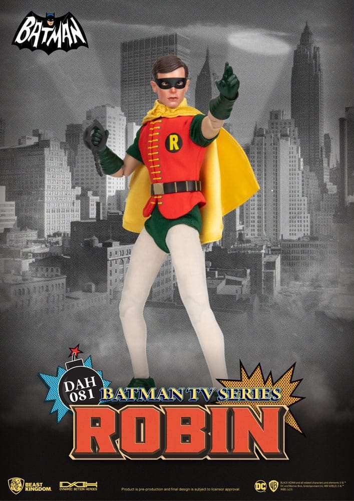 DC Comics Dynamic 8ction Heroes 1/9 Robin 66 TV Series Batman 24 cm - Smalltinytoystore
