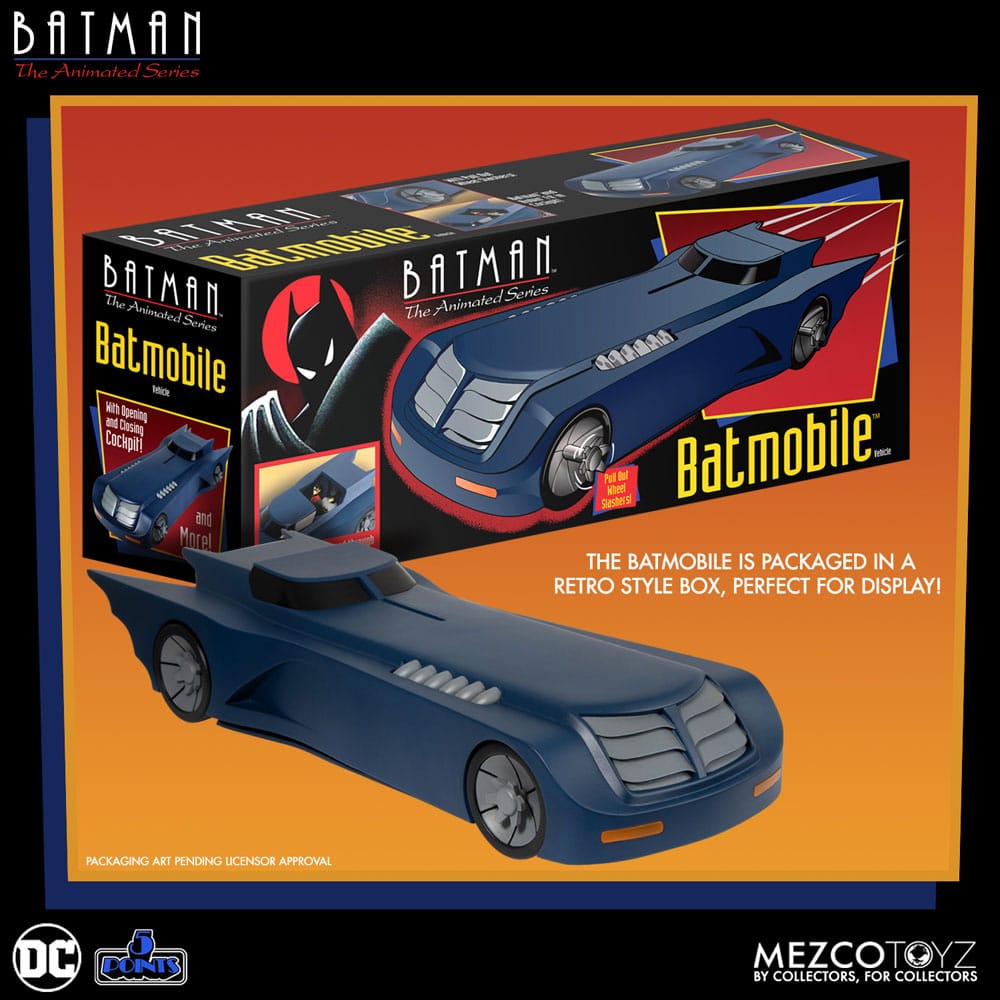 DC Comics Fahrzeug Batman: The Animated - The Batmobile - Smalltinytoystore