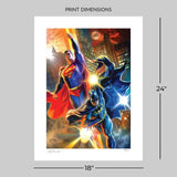 DC Comics Kunstdruck Batman & Superman: World's Finest 61 x 46 cm - ungerahmt - Smalltinytoystore