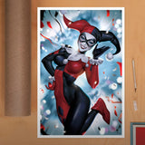 DC Comics Kunstdruck Harley Quinn 41 x 61 cm - ungerahmt - Smalltinytoystore