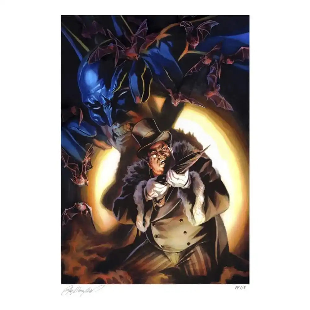 DC Comics Kunstdruck The Penguin 60 x 45 cm - ungerahmt - Smalltinytoystore