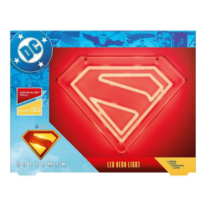 DC Comics LED Wandleuchte Superman Neon - Smalltinytoystore