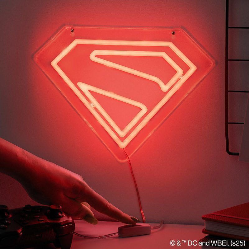 DC Comics LED Wandleuchte Superman Neon - Smalltinytoystore