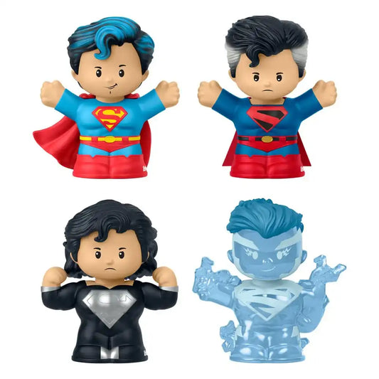 DC Comics Little People Collector Minifiguren 4er-Pack Superman: Through the Ages 7 cm - Smalltinytoystore