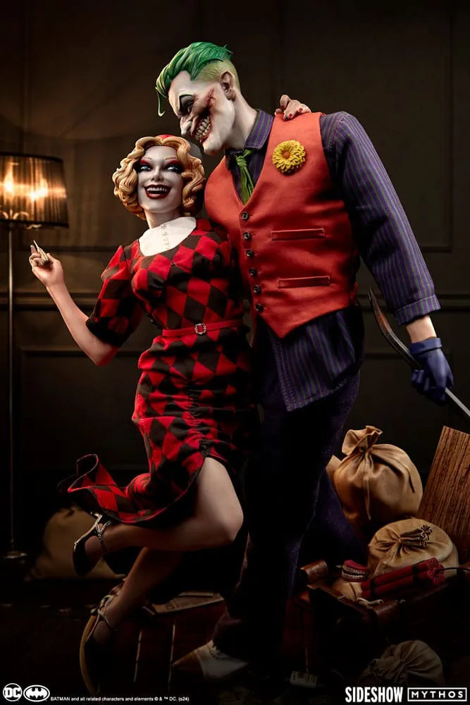 DC Comics Mythos Statue 1/5 The Joker and Harley Quinn: Lawless Love 41 cm - Smalltinytoystore