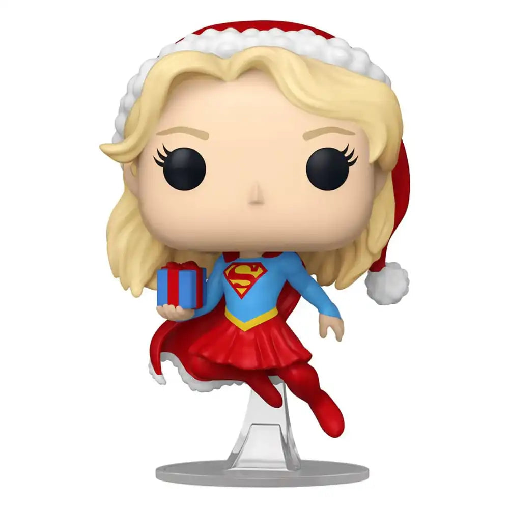 DC Comics POP! Heroes Vinyl Figur Holiday '24- Supergirl 9 cm - Smalltinytoystore