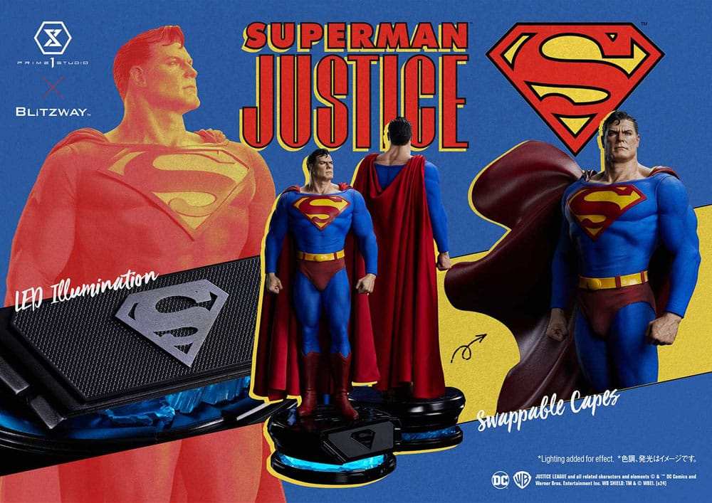 DC Comics Premium Masterline Series Statue 1/4 Superman Justice Comics 57 cm - Smalltinytoystore