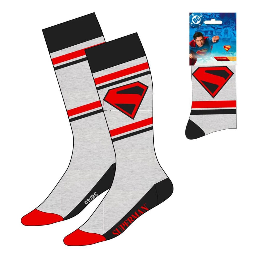 DC Comics Socken Superman Logo Grey 38-45 - Smalltinytoystore