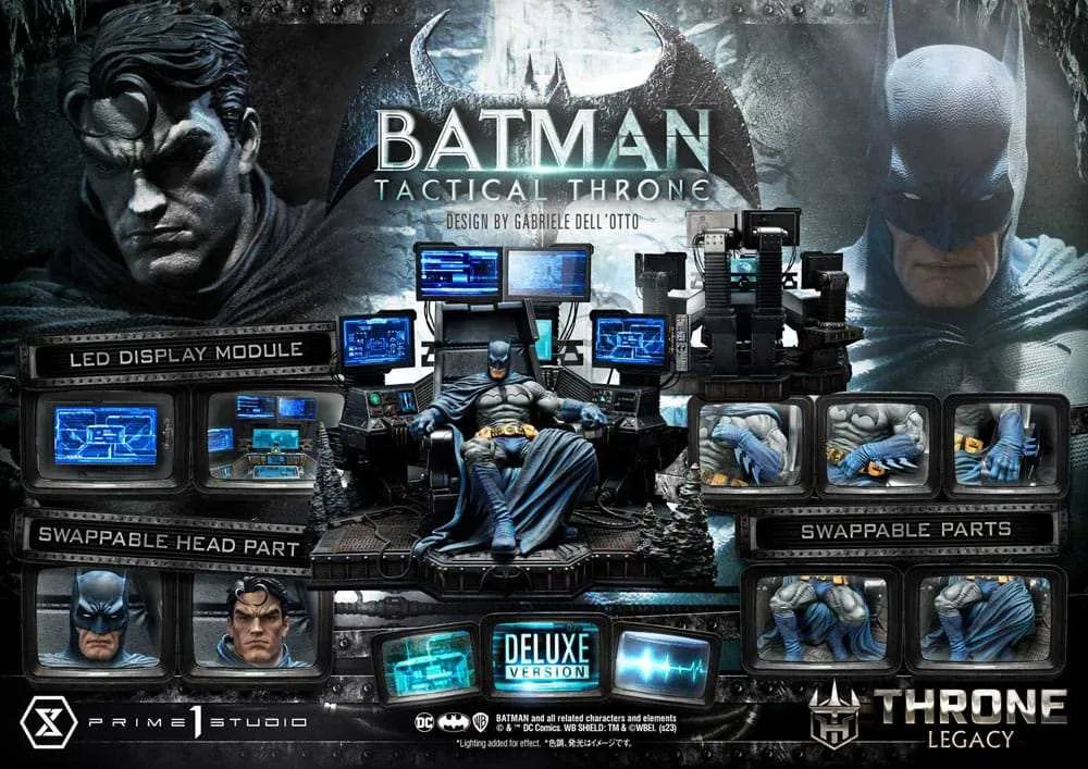 DC Comics Throne Legacy Collection Statue 1/3 Batman Tactical Throne Deluxe Version 57 cm - Smalltinytoystore