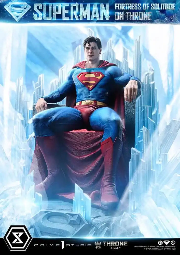 DC Comics Throne Legacy Collection Statue 1/4 Superman Fortress of Solitude on Throne (Design by Gabriele Dell'Otto) 52 cm - Smalltinytoystore