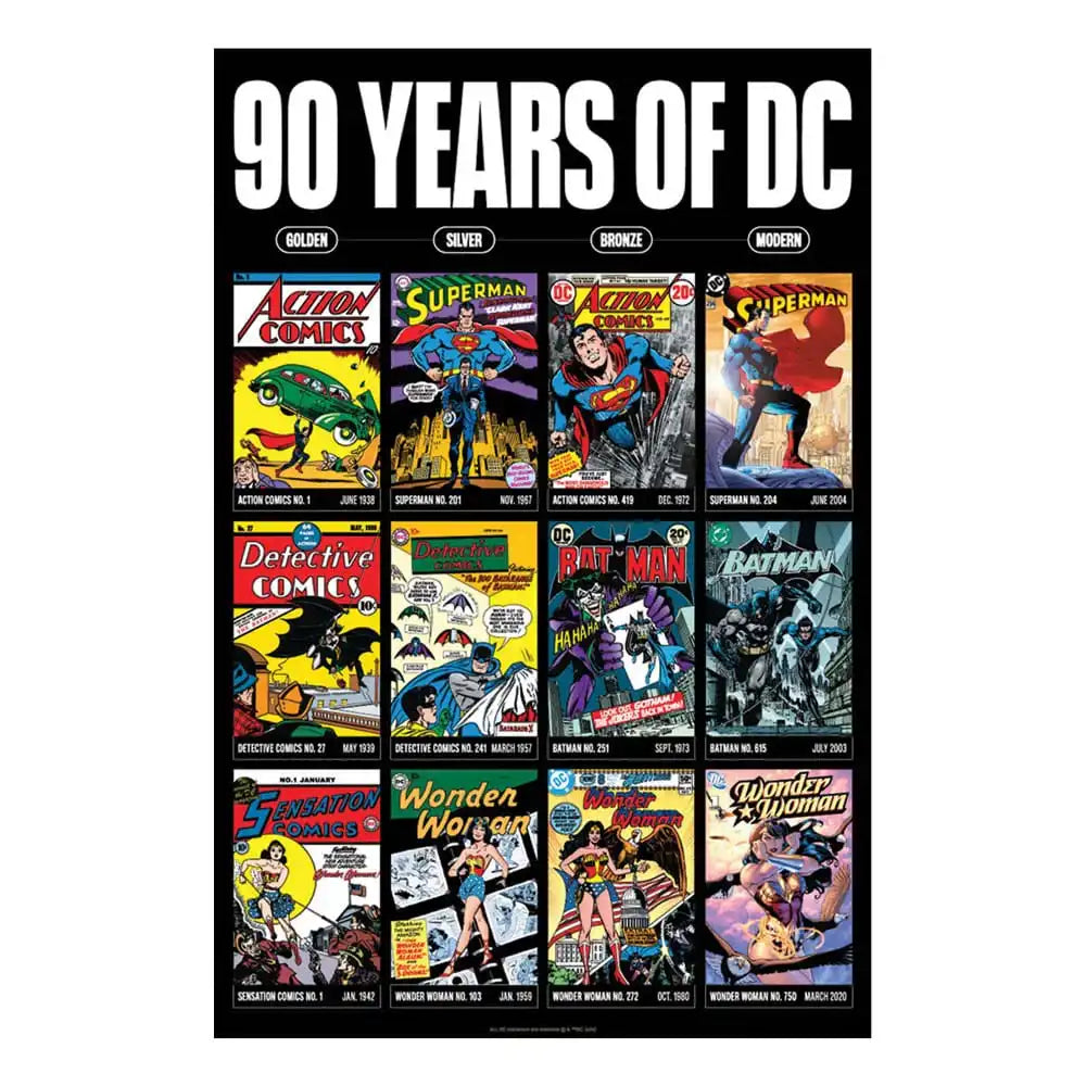 DC Comis Kunstdruck 90 Years Limited Edition 42 x 30 cm - Smalltinytoystore