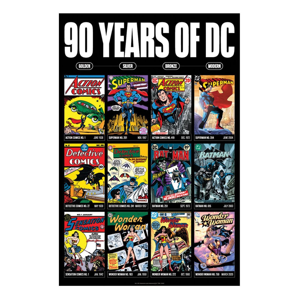 DC Comis Kunstdruck 90 Years Limited Edition 42 x 30 cm - Smalltinytoystore