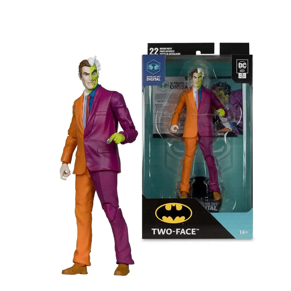 DC Direct McFarlane Toys Digital Actionfiguren 18 cm Two-Face (Silver Age) - Smalltinytoystore