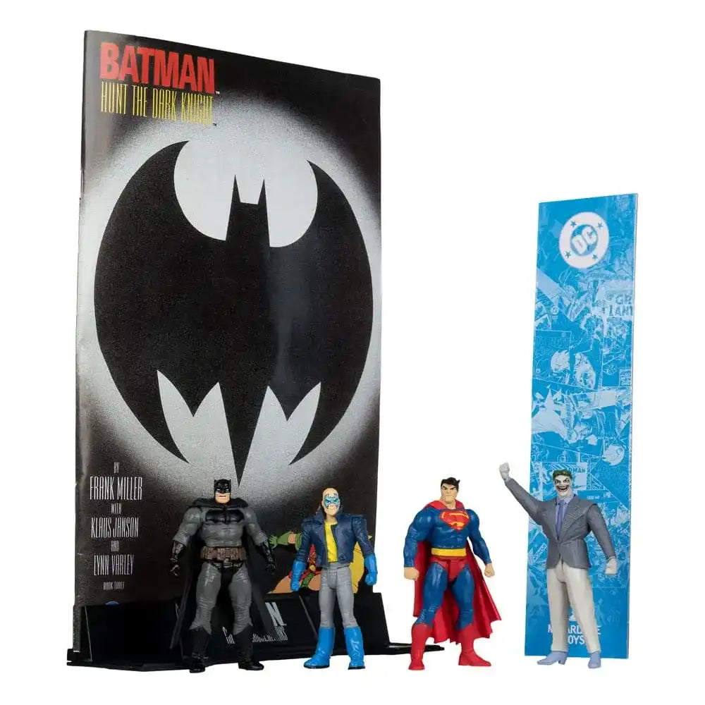 DC Direct Page Punchers Actionfiguren 4er-Pack Batman & Son of Batman & Superman & Joker 7 cm - Smalltinytoystore