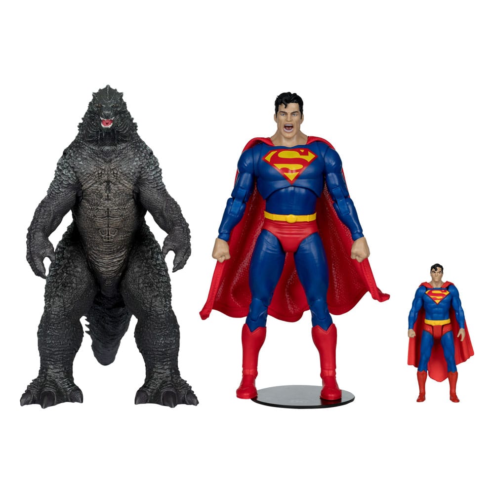 DC Justice League Monsterverse DC Multiverse Actionfiguren 2er-Pack Superman Vs. Godzilla 30 cm - Smalltinytoystore