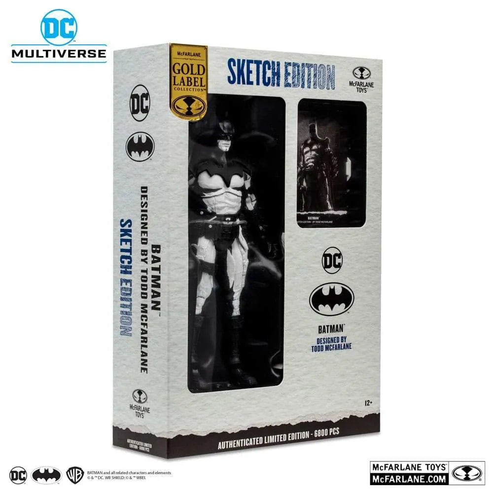 DC Multiverse Actionfigur Batman by Todd McFarlane Sketch Edition (Gold Label) 18 cm - Smalltinytoystore