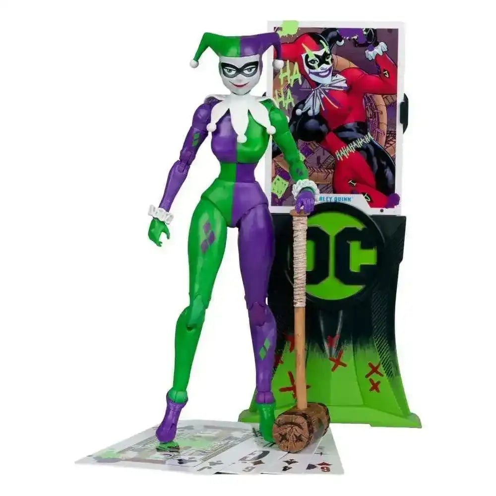 DC Multiverse Actionfigur Harley Quinn (DC Classic) Jokerized (Gold Label) 18 cm - Smalltinytoystore
