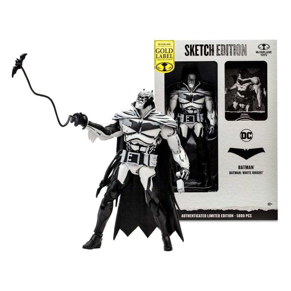 DC Multiverse Actionfigur Sketch Edition Batman (Batman: White Knight) (Gold Label) 18 cm - Smalltinytoystore