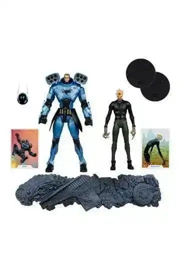 DC Multiverse Actionfiguren 2er-Pack Rookie & Mr. Bloom (Batman Endgame) (Gold Label) (SDCC) 18 cm - Smalltinytoystore