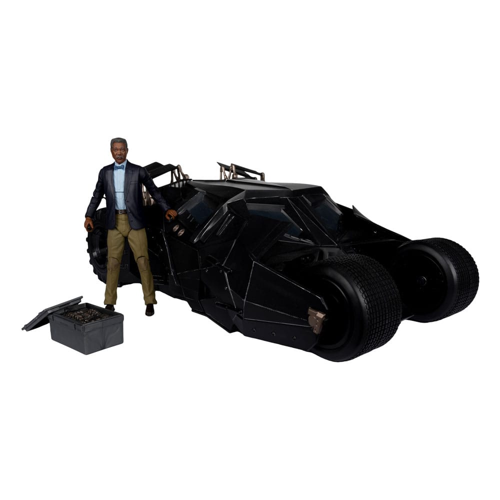 DC Multiverse Fahrzeug Tumbler with Lucuis Fox (The Dark Knight) (Gold Label) - Beschädigte Verpackung - Smalltinytoystore