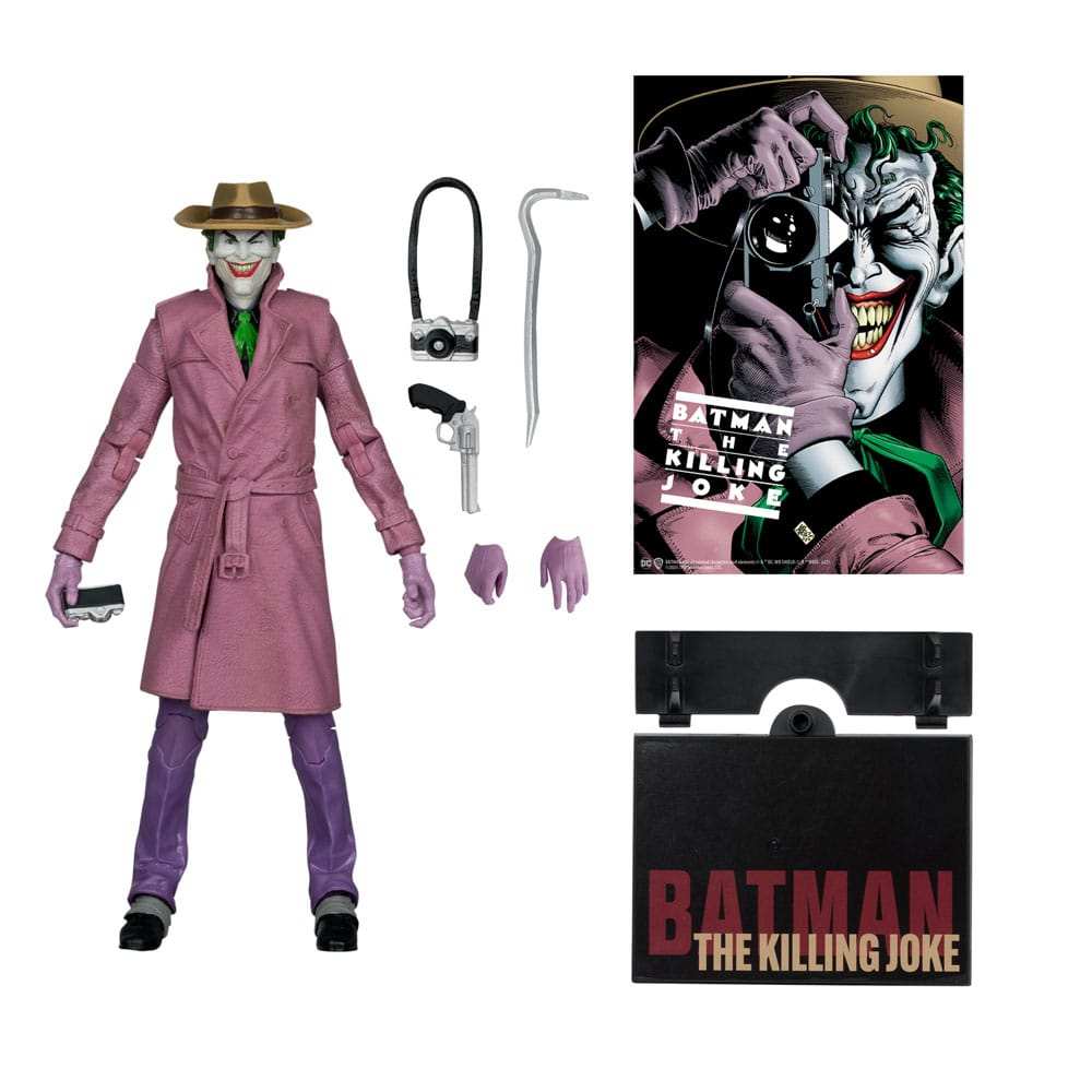 DC Multiverse McFarlane Cover Recreations The Joker Batman The Killing Joker Gold Label - Smalltinytoystore