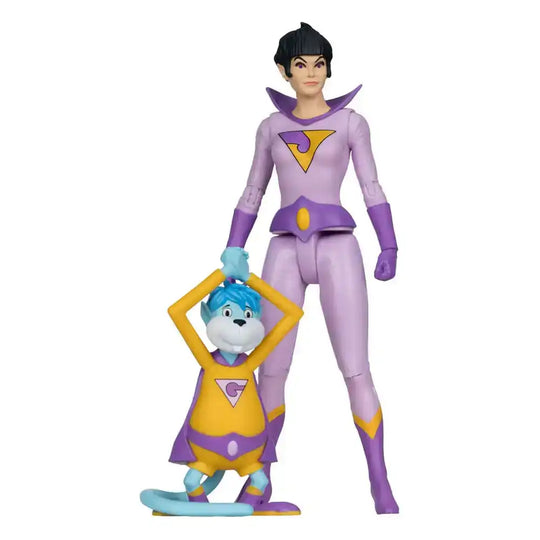 DC Retro Super Friends Actionfigur Jayna & Gleek (Red Platinum Edition) 15 cm