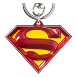 DC Zinn-Schlüsselanhänger Superman Logo bunt - Smalltinytoystore
